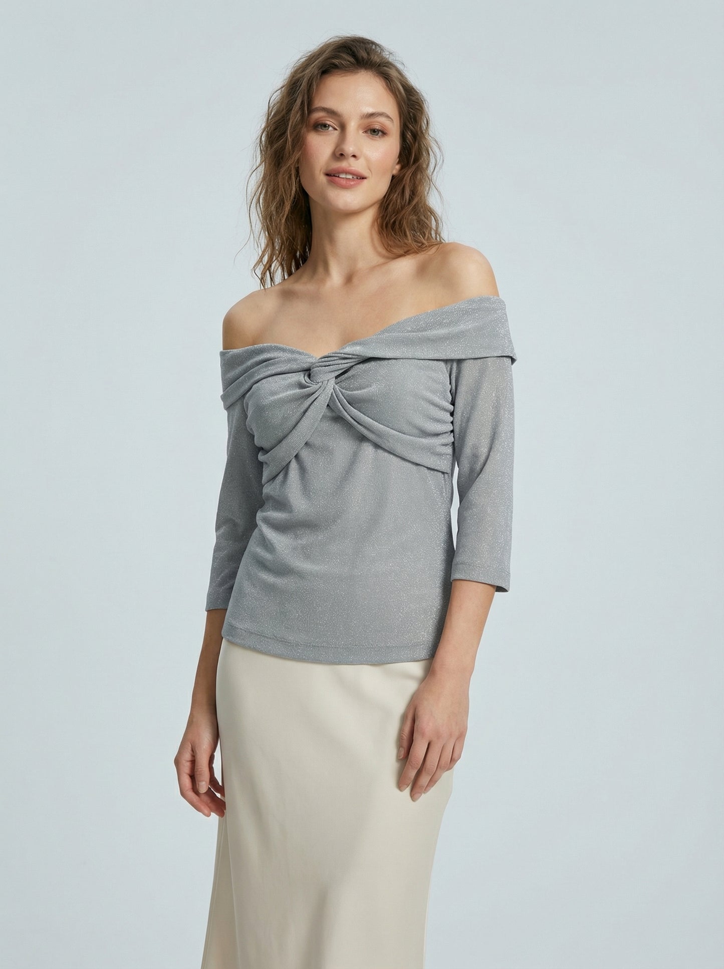 SILVER LUREX KNOT BODY