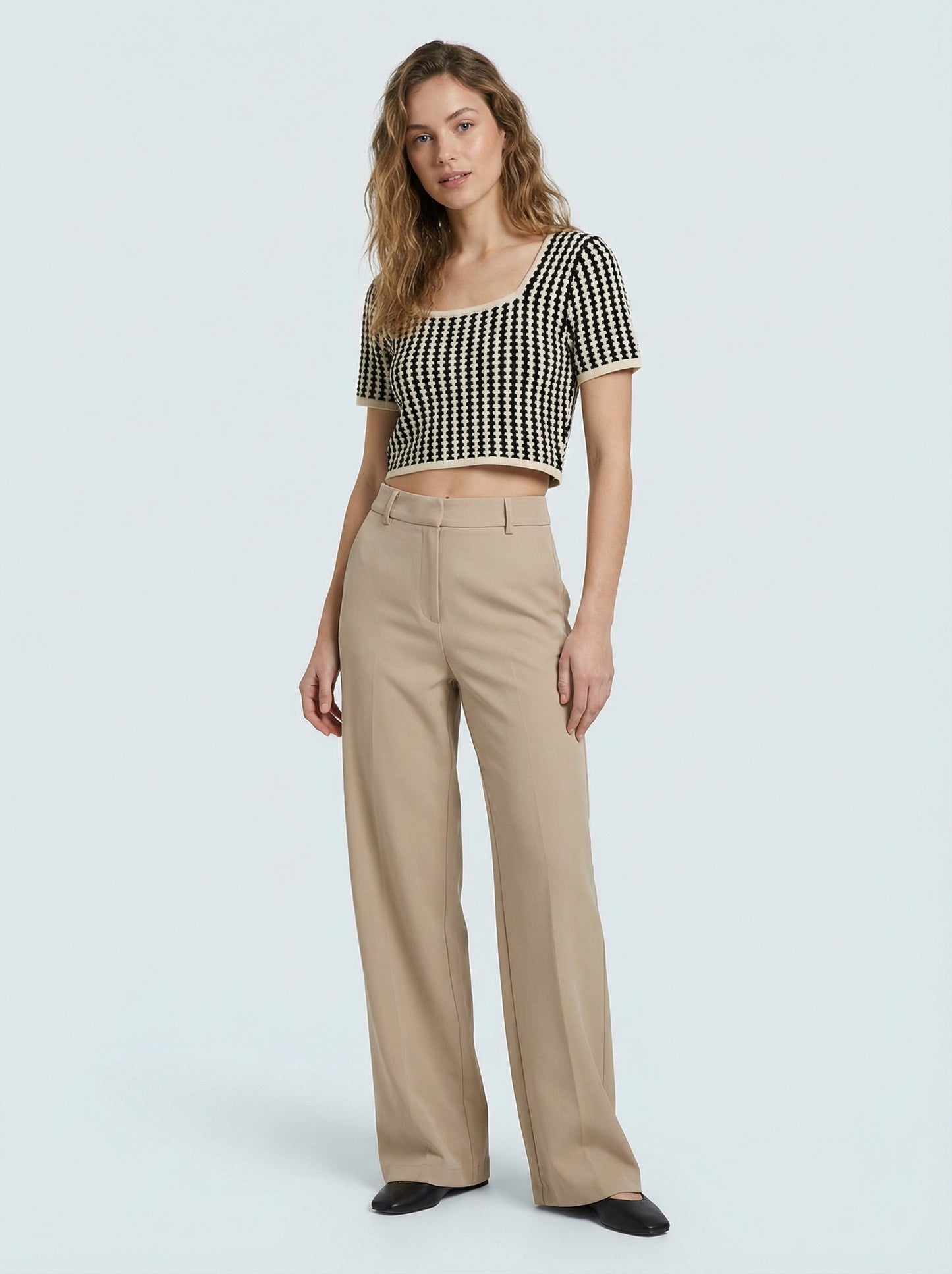 TOP ANTONIA TWO-TONE KNIT