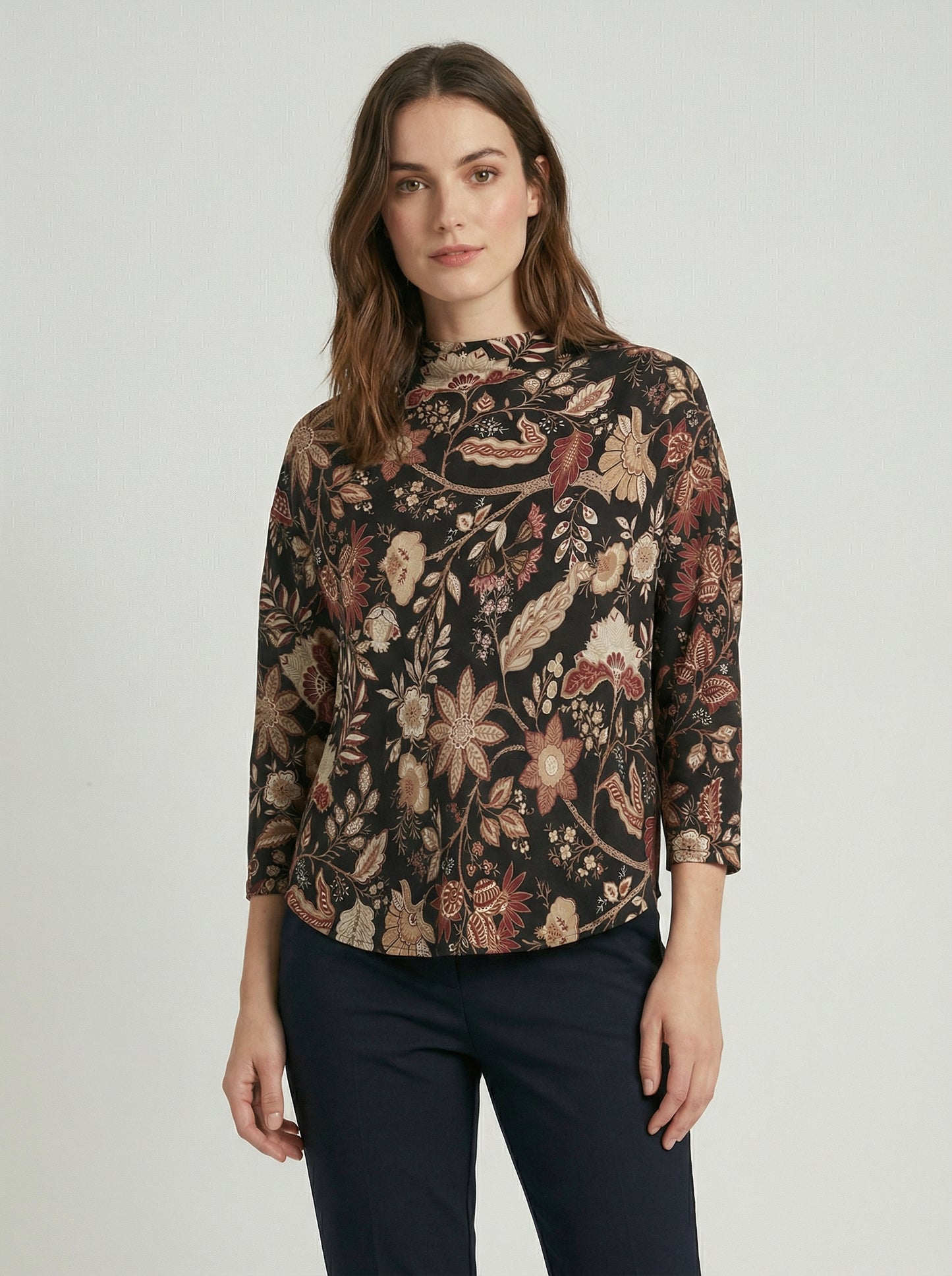 JUANITA NEPAL BLACK BLOUSE